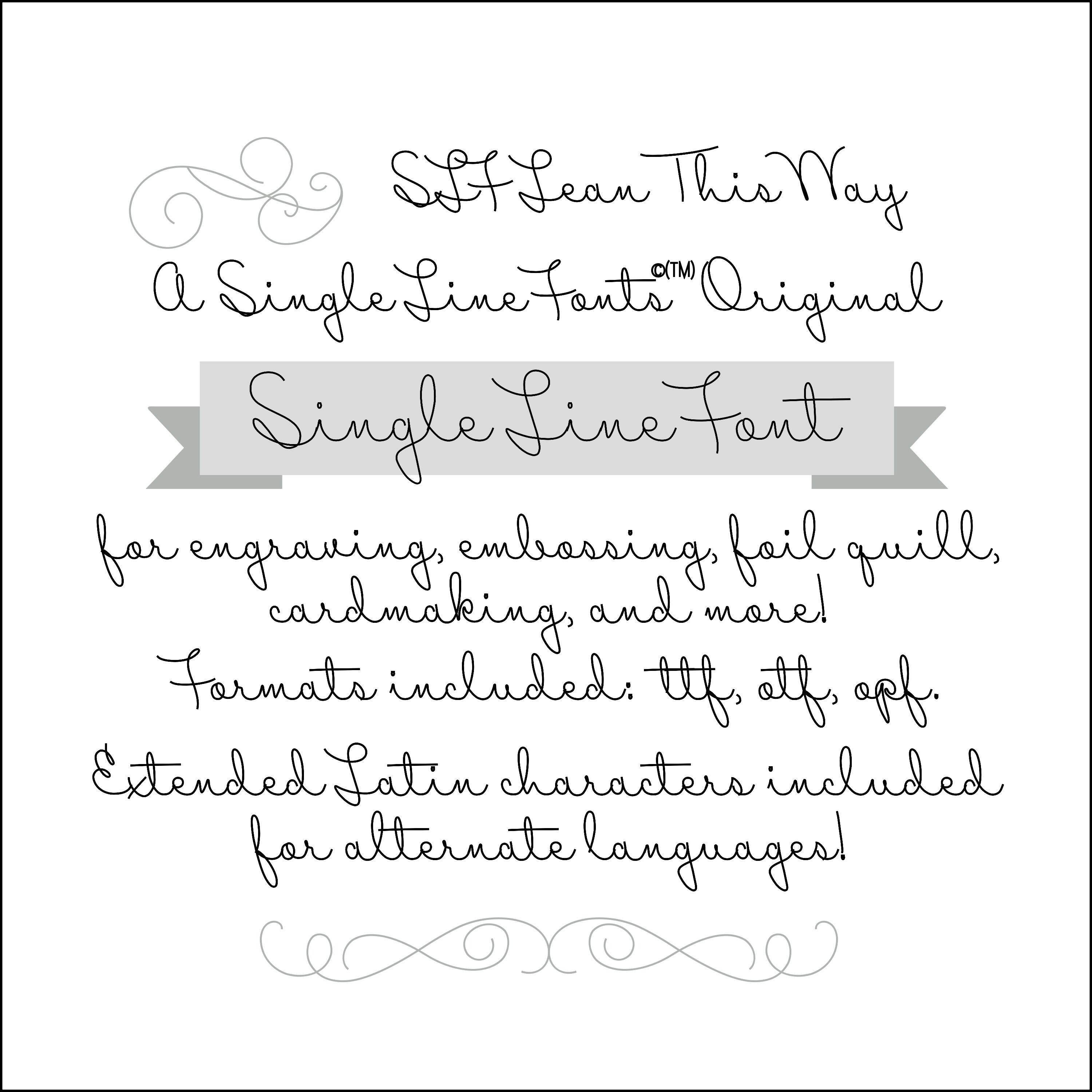 Slanted Script Single Line Font • Cricut Writing, Sketch Pen & Laser ...