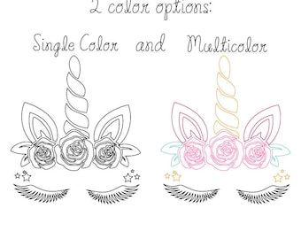 Unicorn SVG • Single Line Fantasy Sketch • Cricut Writing, Sketch Pen & Foil Quill