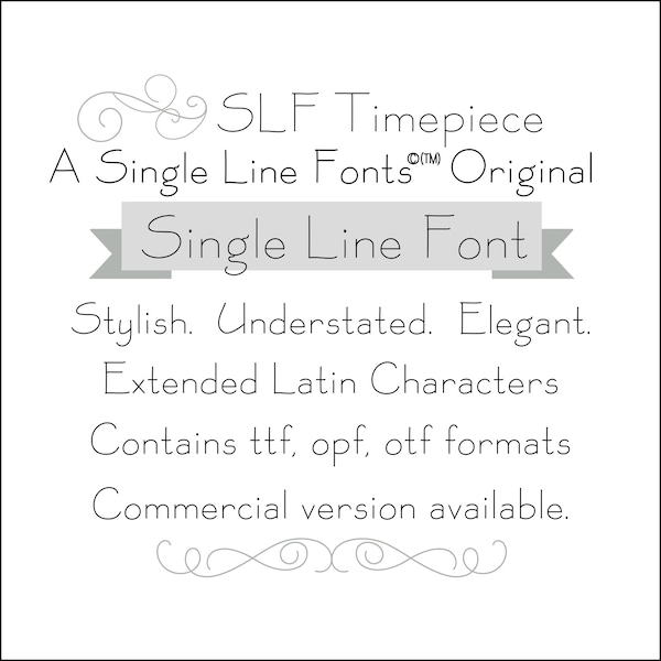 Single Line Fonts Pen Font - Scan n Cut Fonts - Cricut Fonts - Thin Font for Silhouette - Cricut Writing Font - "SLf Timepiece"