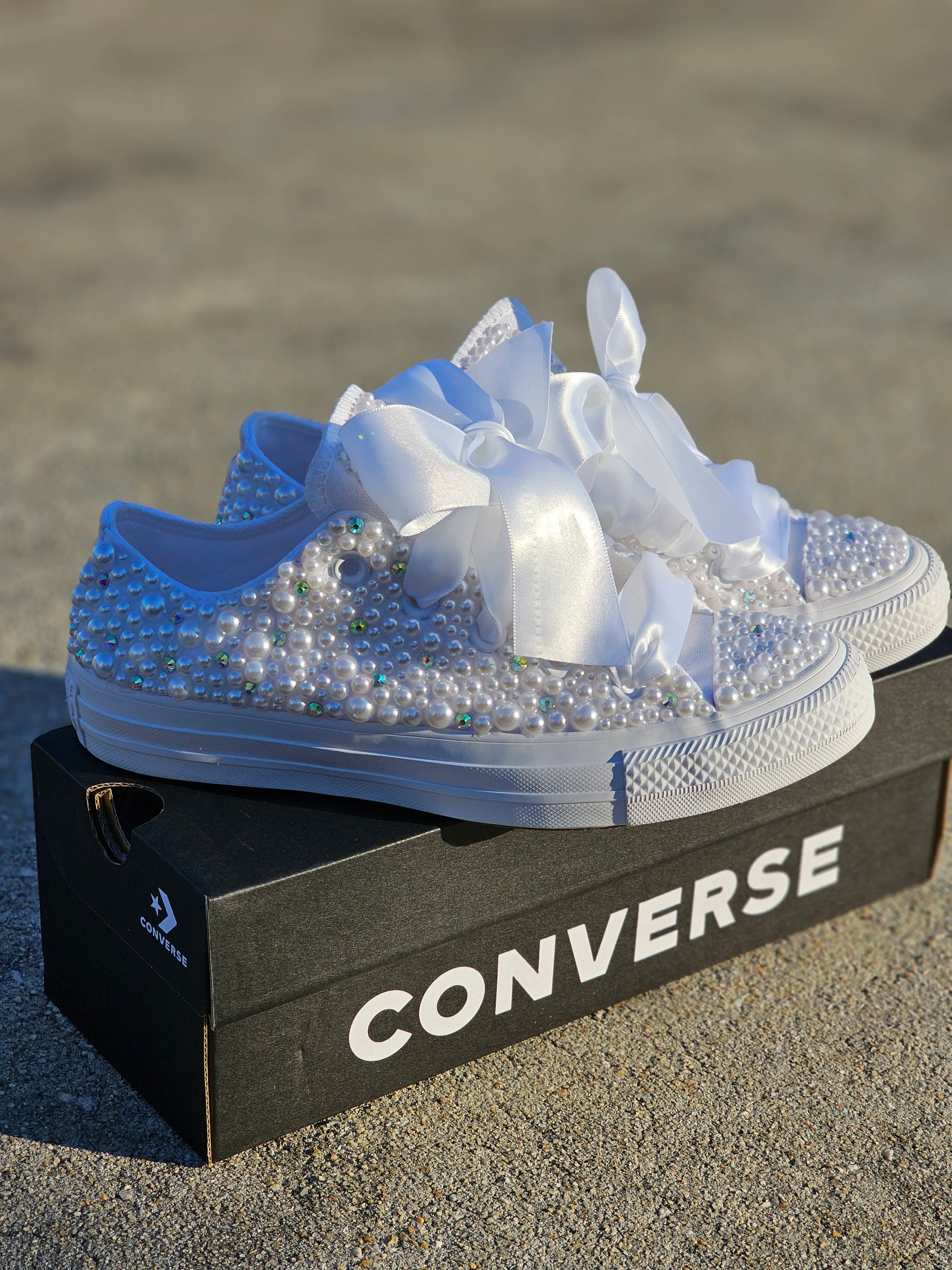 Bling Converse (wedding Edition) - Etsy