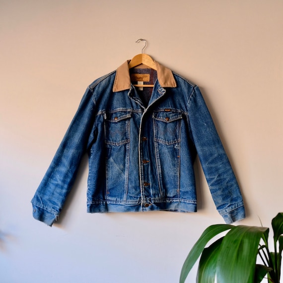 Vintage Denim Trucker Jacket by Wrangler Made in U