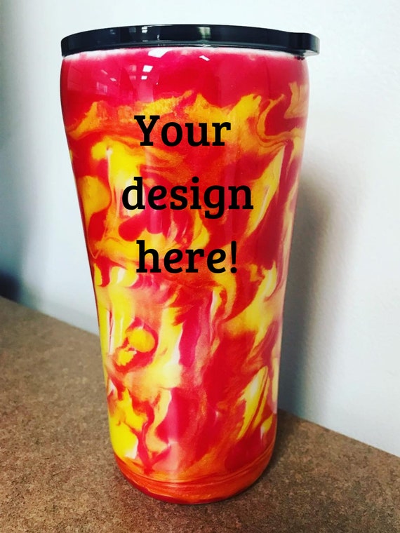 20 Ounce Custom Tumbler Up To Three Colors Etsy