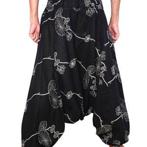 Harem Pants cotton Thailand pants,Pajamas pants Comfy Pants,Work from home pants, Cotton Yoga Baggy pants,Hmong pants Unisex comfy hippie