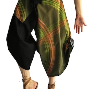 Samurai Pants manThai Fisherman pants Comfy pants women Yoga pants Unisex Trousers Waist Tied Pants Thai Massage Pants Harem pants Aladdin