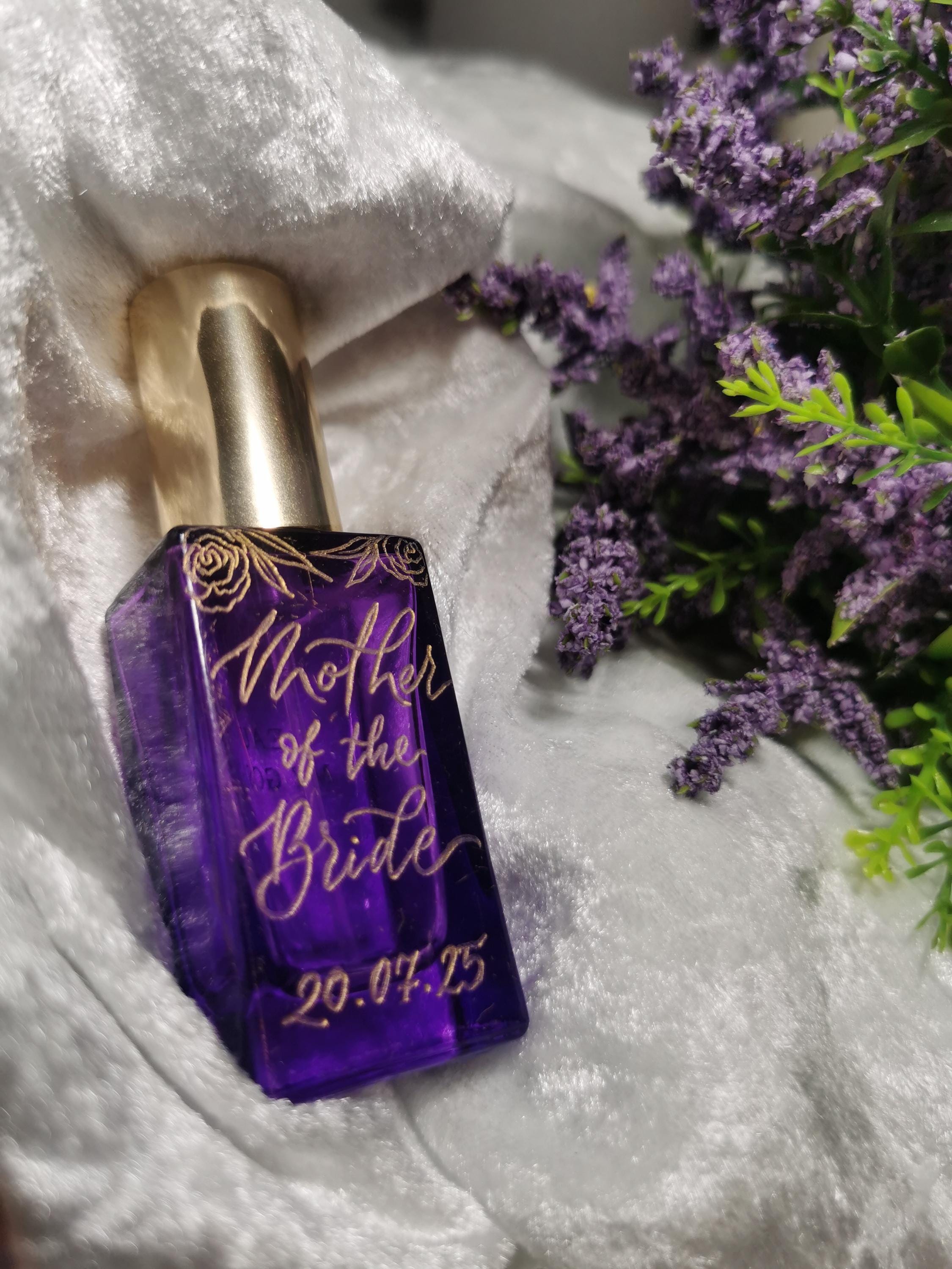 Custom Calligraphy Hand Engraved Perfume - Personalised Wedding ...