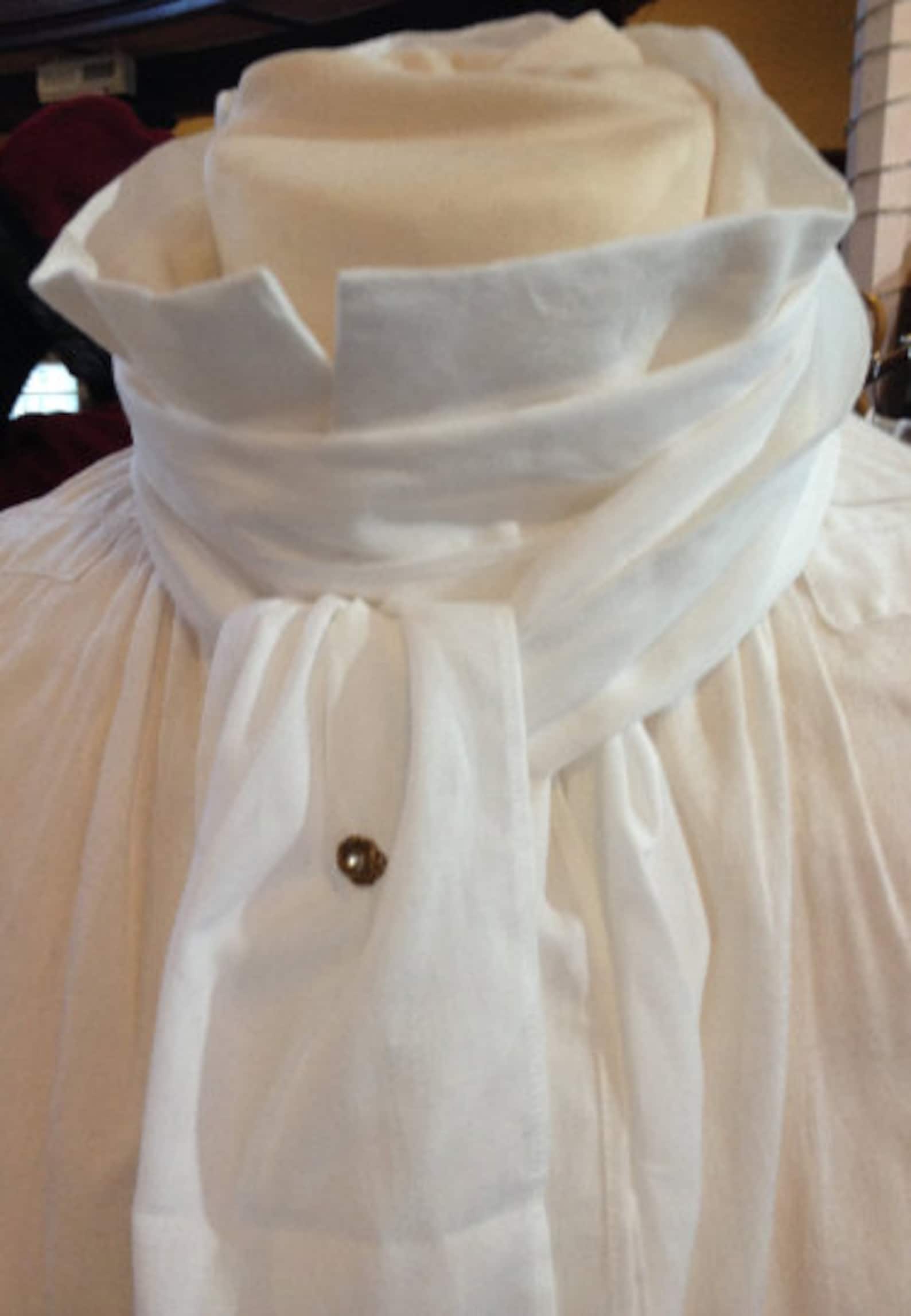 18th century style scarf in linen Etsy