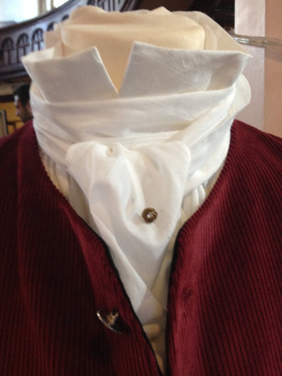 Linen Scarf in C18th Style - Etsy UK