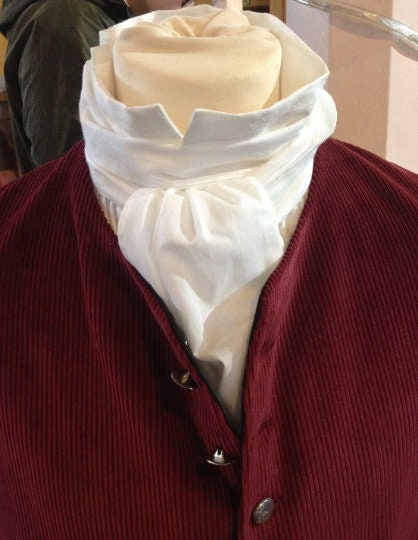 Image of 2.5M Black Or White Linen Neckcloth