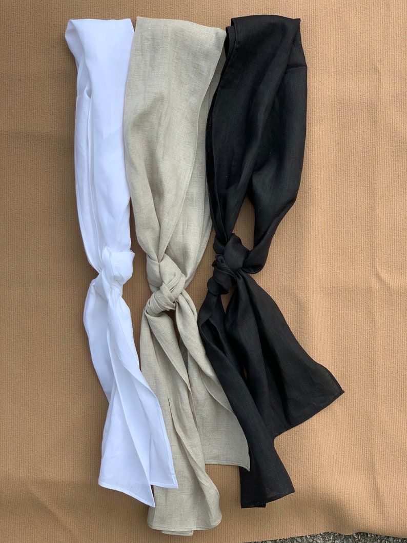 18th century style scarf in linen Etsy
