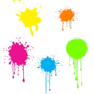 Paint splatter instant download Paint splatter clip art Paint splatter svg files Paint splatter cricut files Paint splatter cutting file