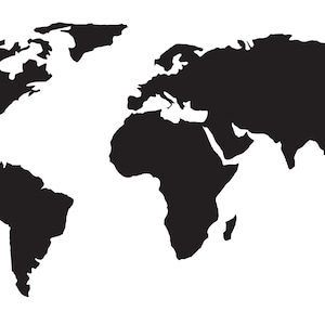 Arquivos svg de mapa mundial Download instantâneo de mapa mundial Clip art de mapa mundial Arquivos svg de mapa mundial Arquivos cricut de mapa mundial Arquivo de corte de mapa mundial