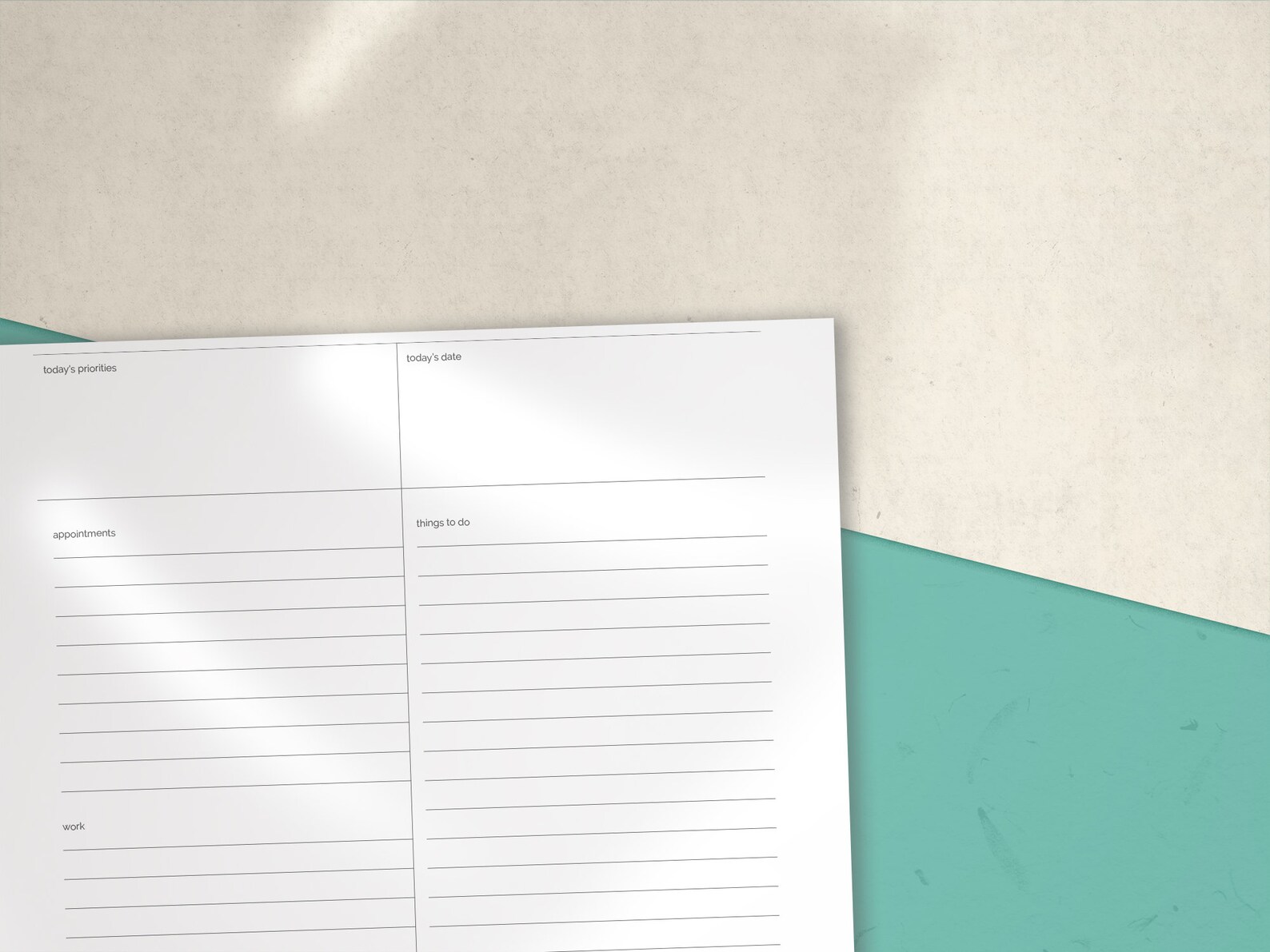 Printable Daily Planner Page PDF Minimal Layout With Habit Etsy Singapore