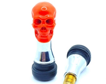 Skull Valve Stem Caps for bicycles, motorcycles, and cars
