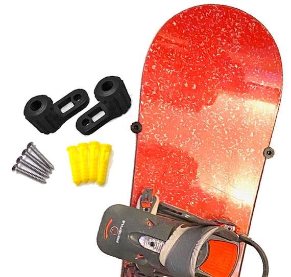 Lot 2 Supports Muraux Pour Snowboard – Acier, Compacts, Faciles à Installer – Garage, Chambre, Salon