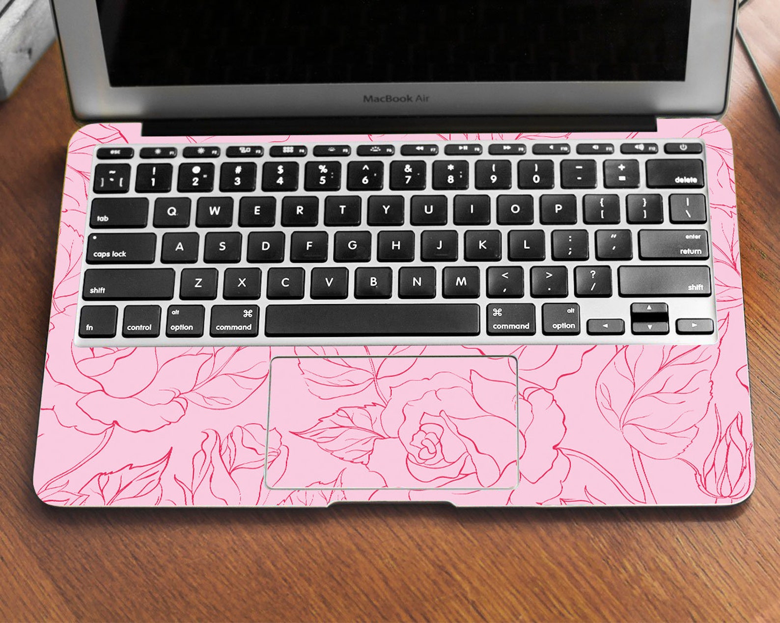 Pink Roses MacBook Air 13 M1 Skin Floral Macbook Pro 13 M1 Etsy
