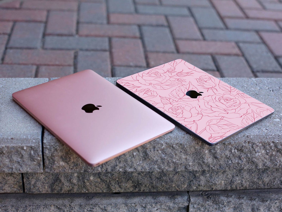 Pink Roses MacBook Air 13 M1 Skin Floral Macbook Pro 13 M1 Etsy