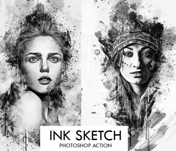 20 Incredible Photoshop Actions for Sketching Effects