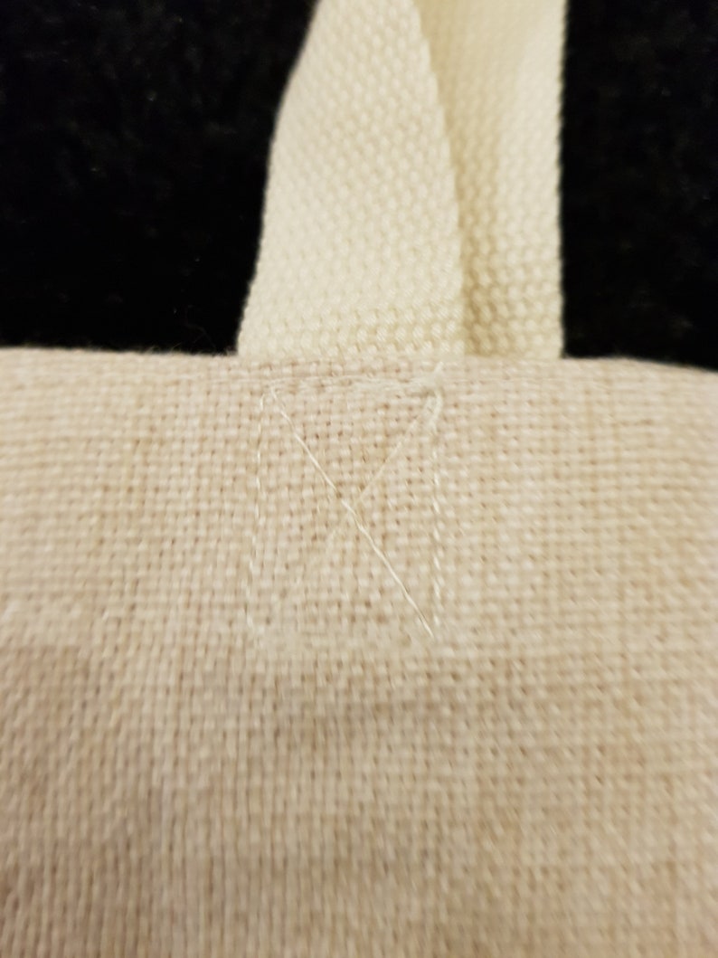 Pug Dog Tote Shoulder Bag Beige Hand Printed