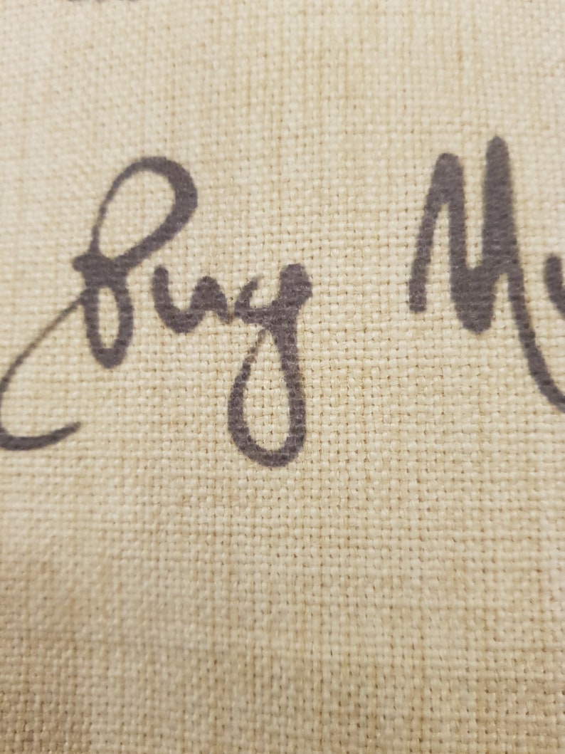 Pug Dog Tote Shoulder Bag Beige Hand Printed
