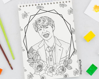 Download Bts Coloring Page Etsy
