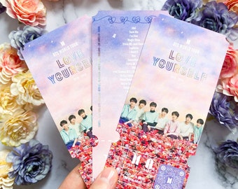 BTS CONCERT TICKET love yourself lys world tour commemorative ticket memorabilia