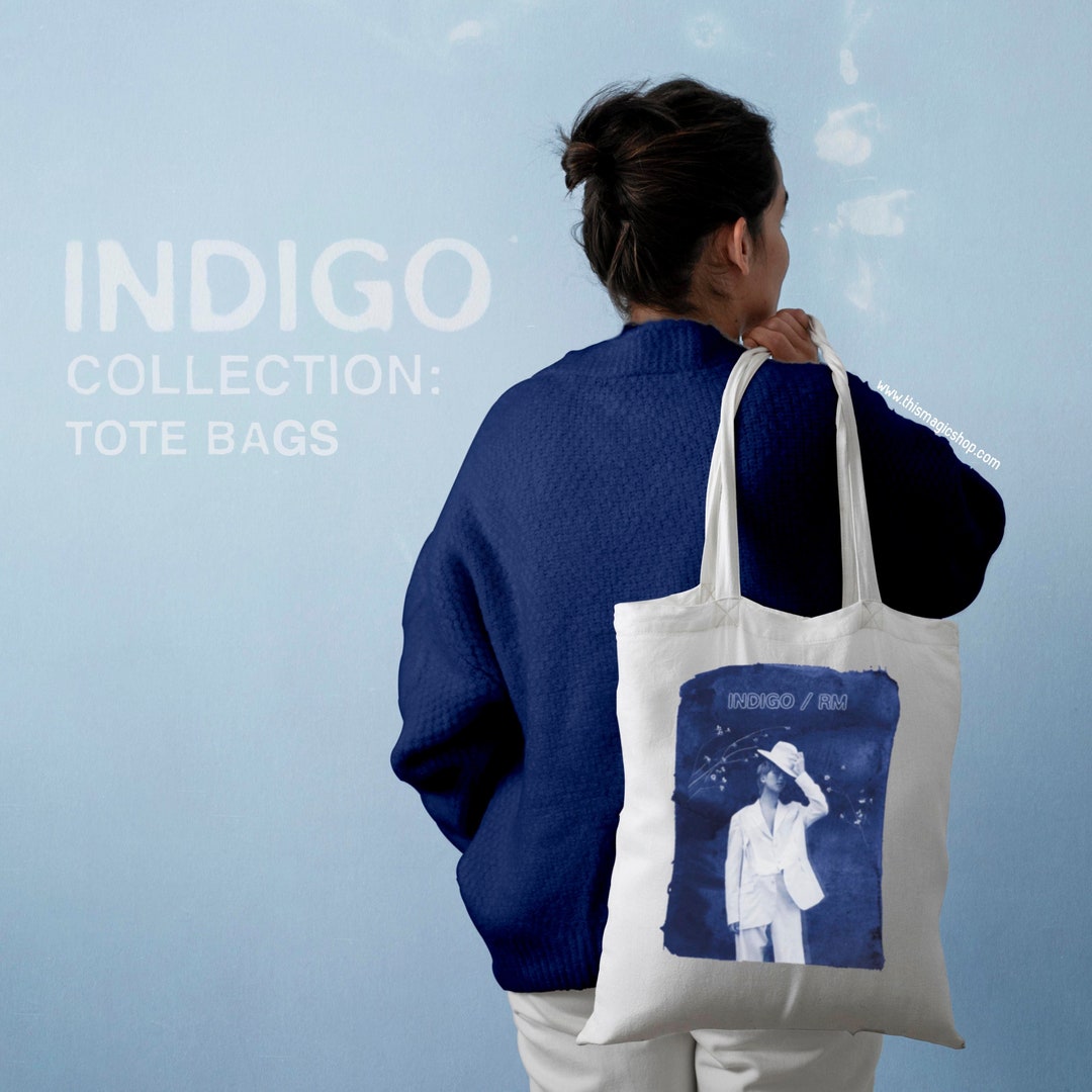 RM INDIGO WILDFLOWER Bts Namjoon Album Tote Bag Bts Bang Tan - Etsy