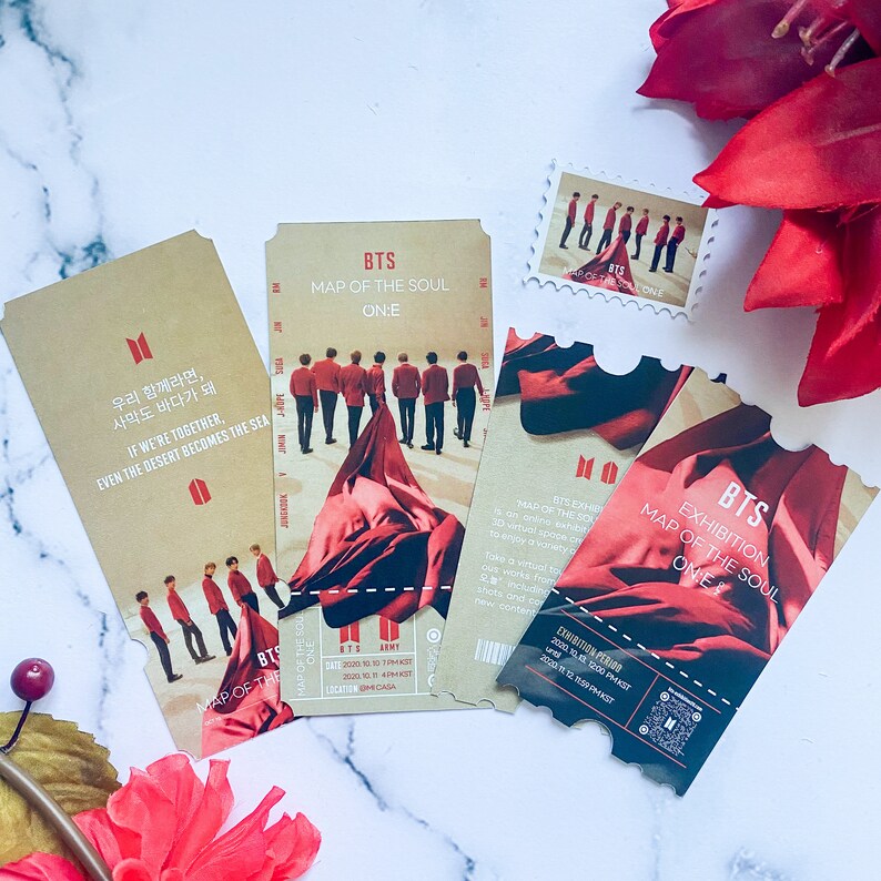 BTS mots ONE TICKET commemorative map of the soul one