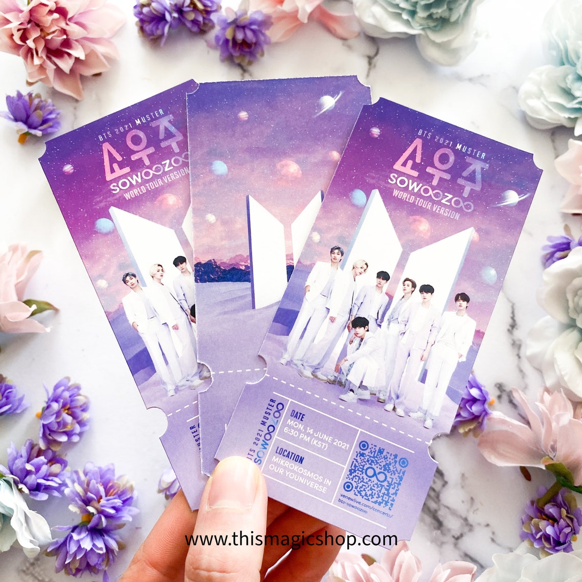 bts muster ticket sowoozoo ticket 2021 herdenkingsticket