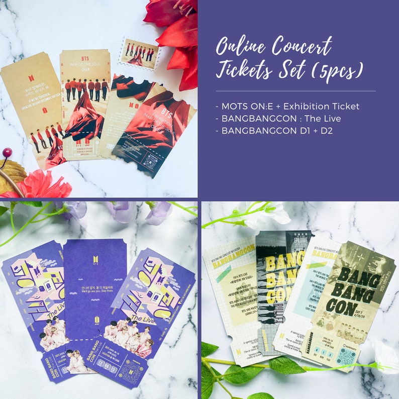 BTS mots ONE TICKET commemorative map of the soul one