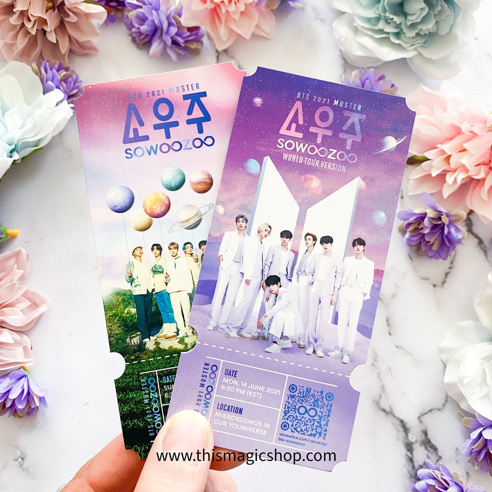 bts muster ticket sowoozoo ticket 2021 commemorative
