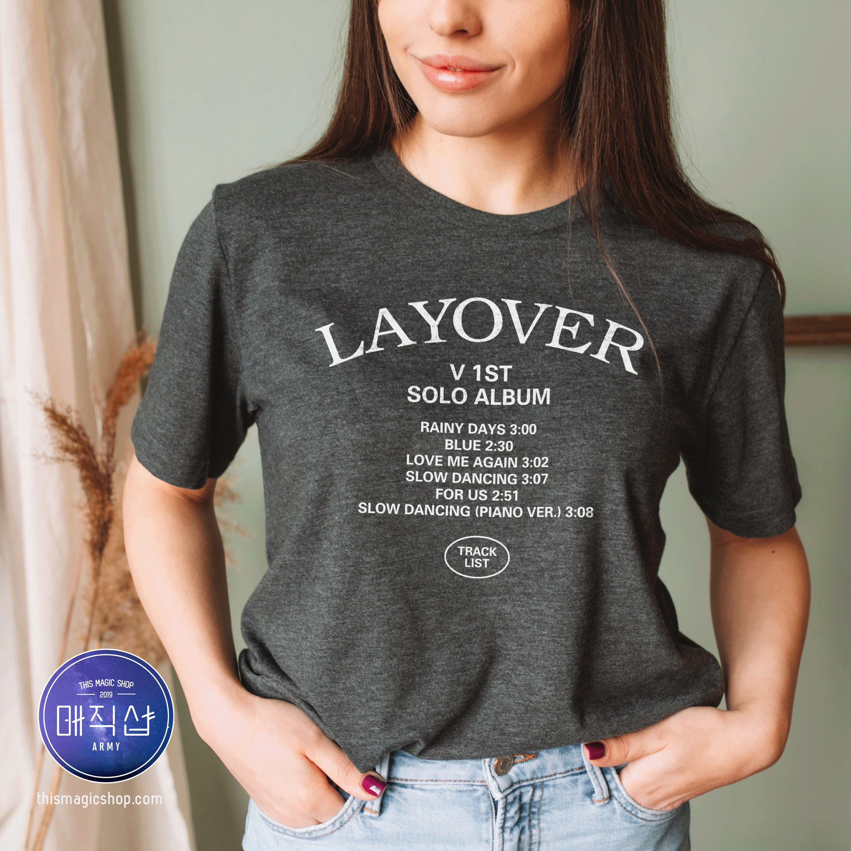 Layover V Sweatshirt, Layover Album Track Shirt, Kim Taehyung Yeontan  Shirt, Layover Taehyung Shirt, Taehyung's Album Shirt, Gift for Army -   Finland