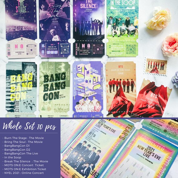 Bts Nyel 2021 Ticket New Year S Eve Live Commemorative Etsy