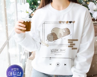 BTS Taehyung, Sweatshirt Christmas, Unisex, Female, Male, Winter Bear, LayoVer Gift for fan, bts army, Kpop, Bangtan, Bts merch