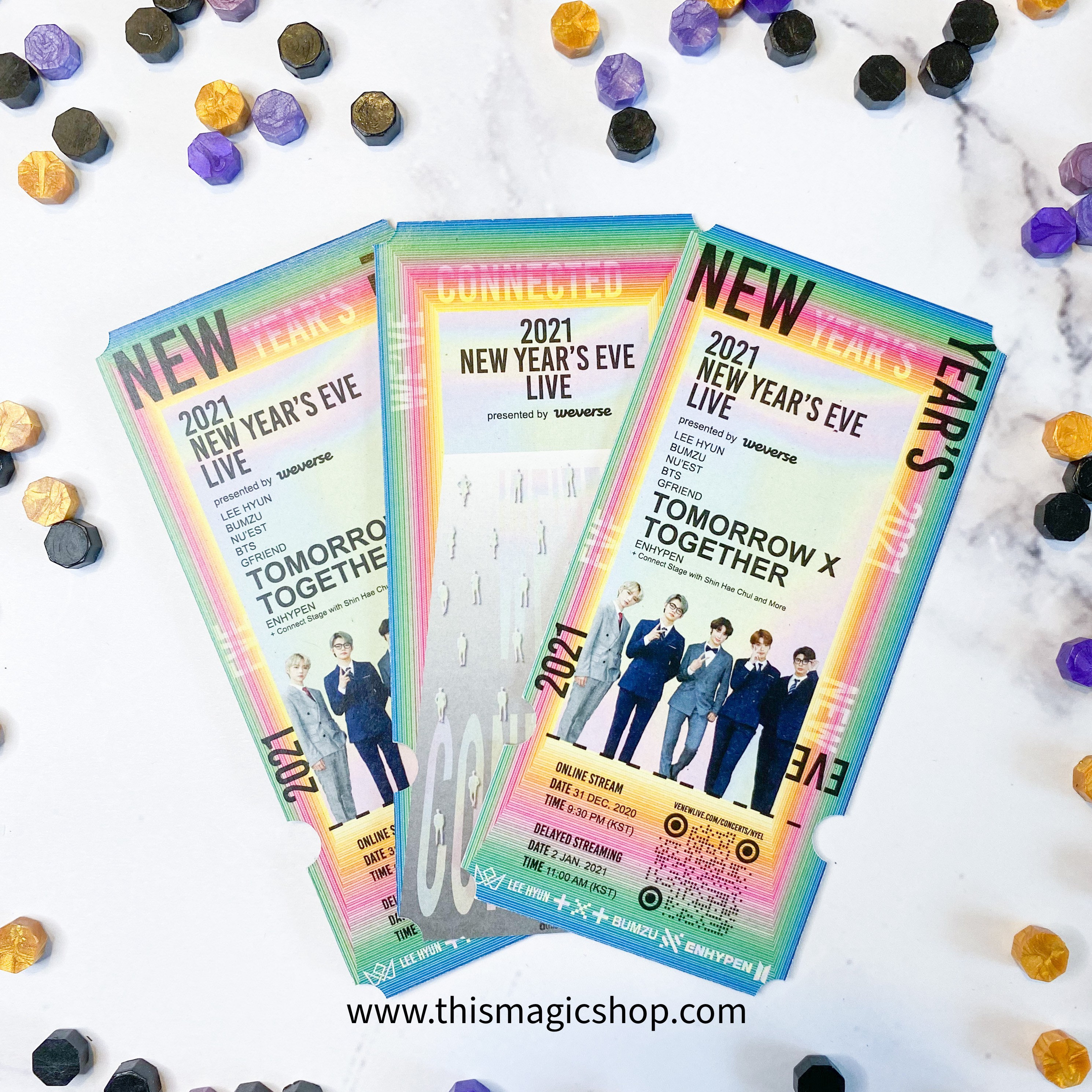 TXT NYEL 2021 TICKET New Year's Eve Live Commemorative Etsy Canada