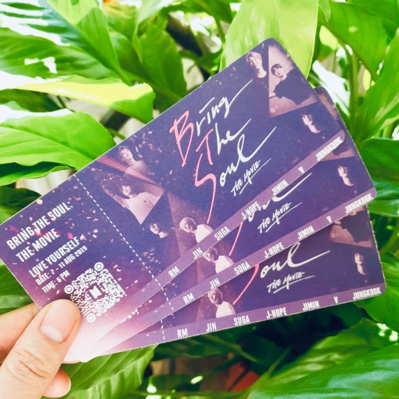 Bts Movie Bring The Soul Commemorative Movie Ticket Etsy
