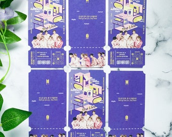 bts bangbangcon the live ticket commemorative ticket etsy