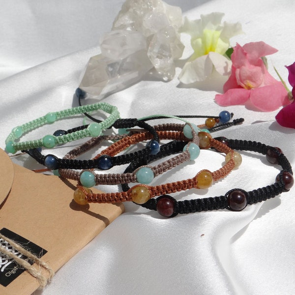 Friendship bracelet with Natural Gemstones.Customer order.Shamballa bracelet.Matching bracelet.Beaded adjustable Unisex bracelet.Smart gift