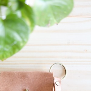 Cartera de pulsera Atlas / Cartera pequeña de cuero, tarjetero, cartera de mano de cuero, billetera plegable, organizador de efectivo, mini billetera compacta para cambio