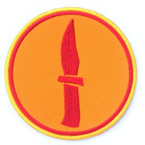 TF2 Spy Sew-on patch Halloween Iron-on embroidery Team Fortress red Spy pin Cosplay embroidered patch Hook and loop custom patch Gaming gift
