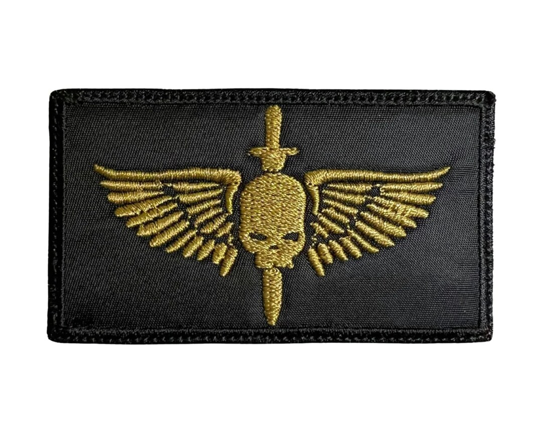 Warhammer 40k Space Marine Patch / Warhammer Patch / Gaming Embroidery / Space Marine Embroidery