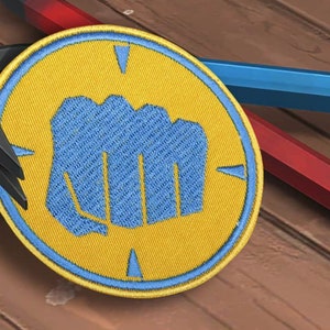 Team Blue The Heavy patch TF2 Iron-on embroidered patch Team fortress Sew-on embroidery Hook and loop Gaming gift Cosplay embroidery