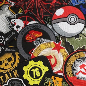 Custom patch service, Personalized patch, Iron on embroidery, Anime embroidery, Gaming embroidery, Morale patch, embroidered Velcro gift