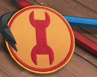 Team Fortress 2 Medic Red Embroidered Sew-on Cosplay Patch