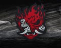 Samurai rock band patch Iron-on Cyberpunk patch Oni Demon Samurai Sew-on embroidery Johny Silverhand patch Cyberpunk 2077 embroidered patch product logo