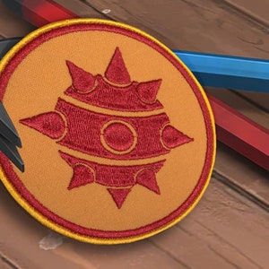Team Fortress Demoman patch, TF2 Iron-on patch, Velcro gaming embroidery, Hook and loop Airsoft patch, handmade embroidered Cosplay patch