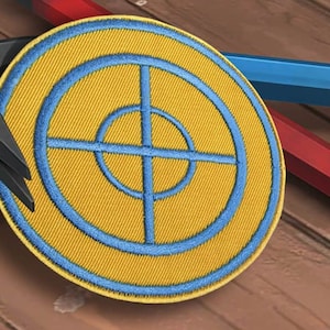 TF 2 Sniper Velcro patch Iron-on Team Fortress patch Handmade Gaming embroidery Custom Sew-on patch Team blu Chest patch