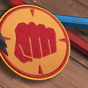 Team Red The Heavy patch TF2 Iron-on embroidered patch Team fortress Sew-on embroidery Hook and loop Gaming gift Cosplay embroidery