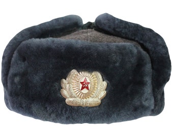Astrakhan Fur Ushanka Hat Authentic 