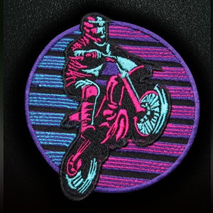 Cyberpunk 2077 embroidery, Motorcycle patch, Phantom Liberty patch, Cyberpunk patch, Gaming sticker, Iron on custom patch gift