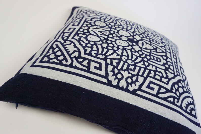 Indigo Print Pillow Cover - Thumbnail 4